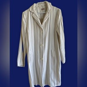 Pinstripe Duster Jacket
